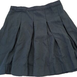 Lands' End Navy A-Line Skirt
